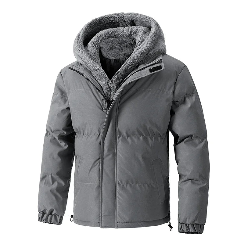TACTYLON Men’s Plus Size 8XL Winter Puffer Jacket – Hooded Cotton Fleece Parka Coat