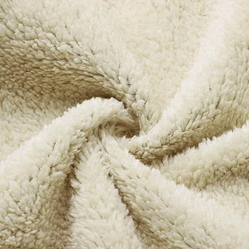 TACTYLON Men’s Thickened Fleece Winter Jacket – Loose Fit Cotton Hoodie Sweatshirt