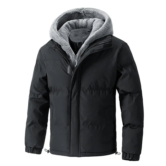 TACTYLON Men’s Plus Size 8XL Winter Puffer Jacket – Hooded Cotton Fleece Parka Coat