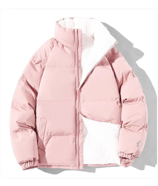 TACTYLON Men’s Thickened Cotton Jacket – Stand Collar Autumn Winter Coat with Belted Waist